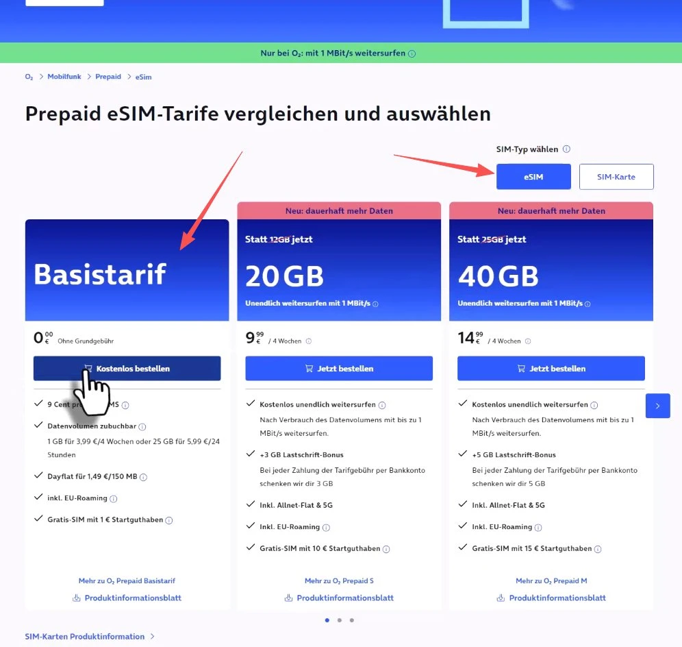 德国 O2 免费 eSIM 申请教程：0 月租、无需银行卡，赠 1 欧元话费，可 WiFi Calling可验证 Codex